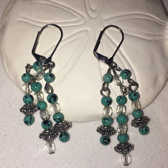 Turquoise earrings - Picture 2 of 2